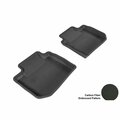 3D Maxpider SUBARU IMPREZA 2012-2013 SDN/ XV CROSSTREK 2013-2014 KAGU BLACK R2 Floor Mat L1SB00821509